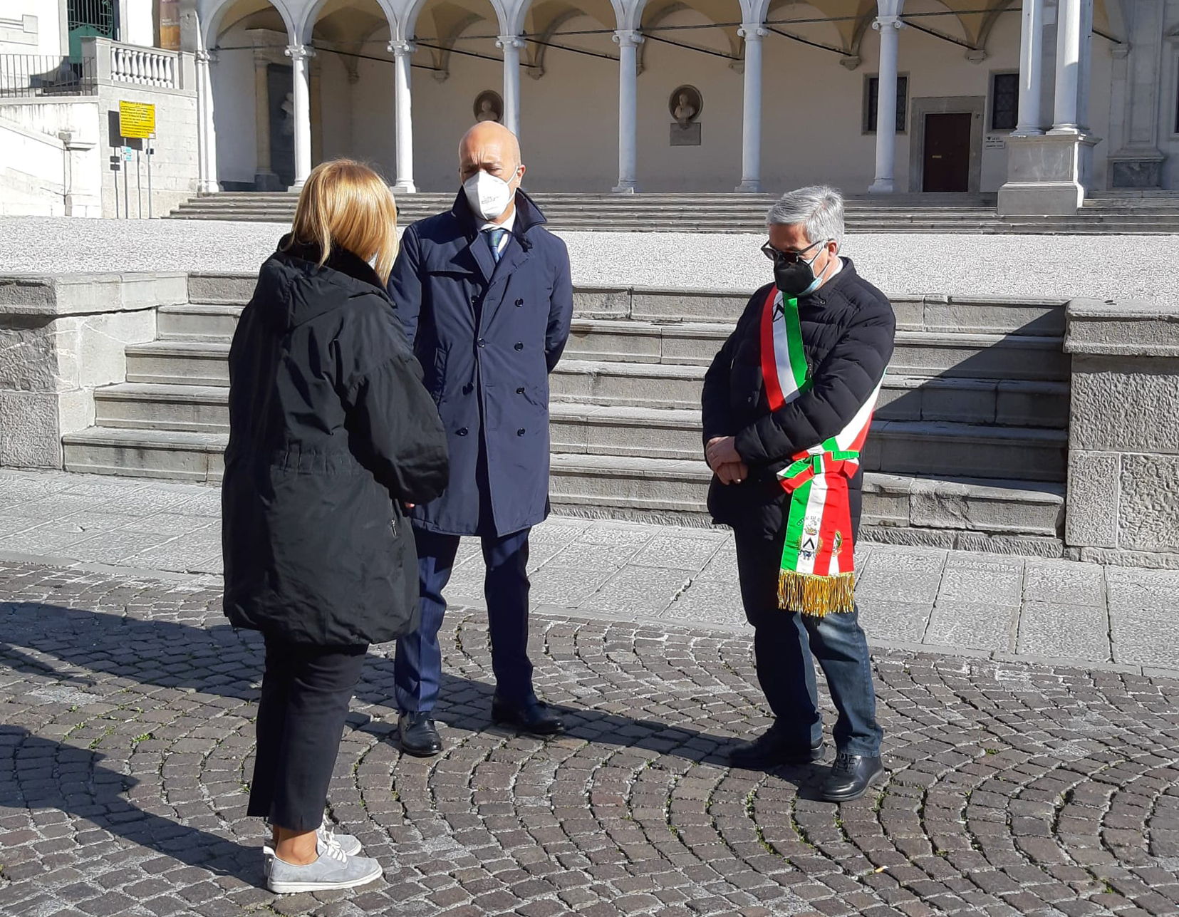 Il Sindaco Fontanini da il benvenuto al Prefetto Marchesiello