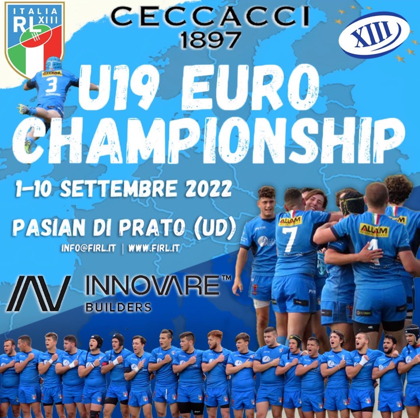 In Friuli gli Europei U19 di Rugby League (1 – 11/9/22)