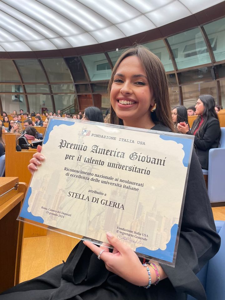 PREMIATA A ROMA LAUREATA UNIUD PER IL TALENTO UNIVERSITARIO 