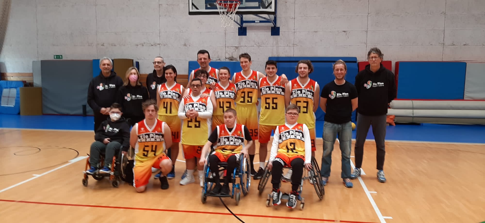 Festa del Baskin Zio Pino, Campione d’Italia 2024                                               Persone con disabilità e senza disabilità giocano INSIEME una pallacanestro inclusiva e felice.