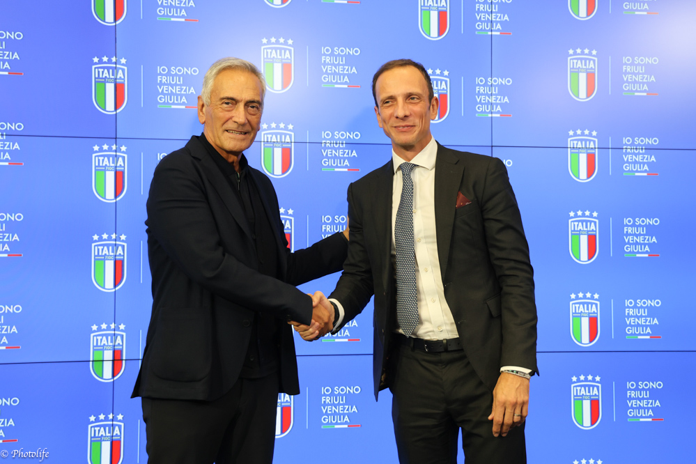 Massimiliano Fedriga si incontra con Gabriele Gravina  Presidente della FIGC ￼