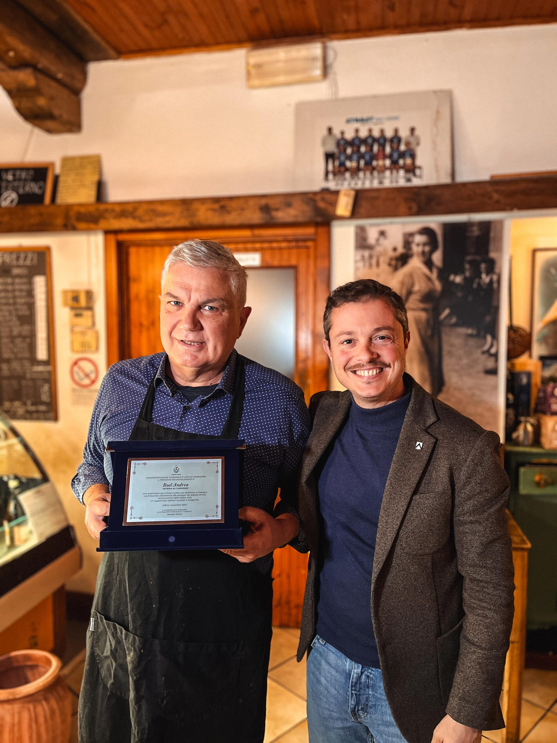 Quarant'anni di gestione dell'Osteria Al Canarino, Venanzi: "Un biglietto da visita straordinario per la nostra città".